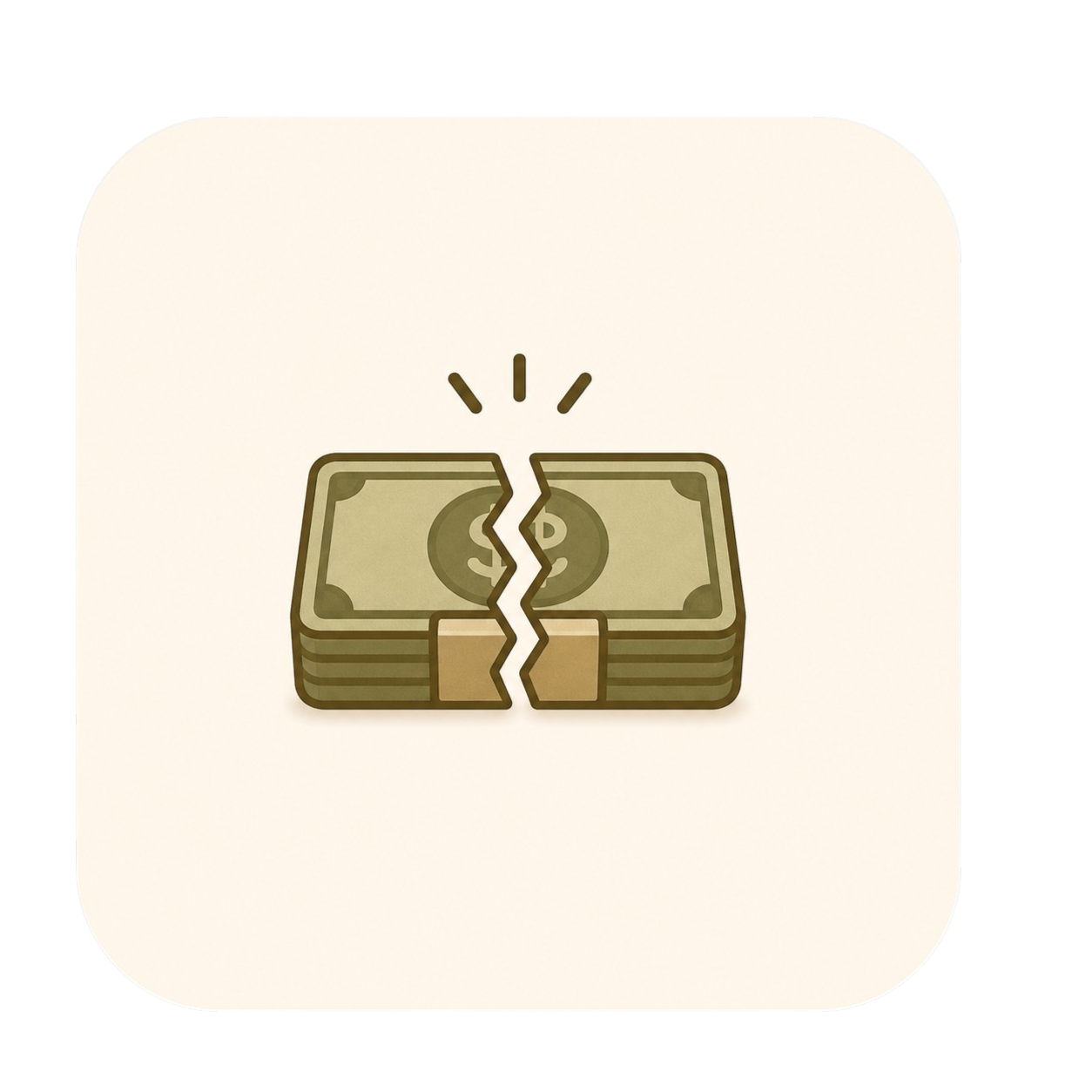 Broken wallet